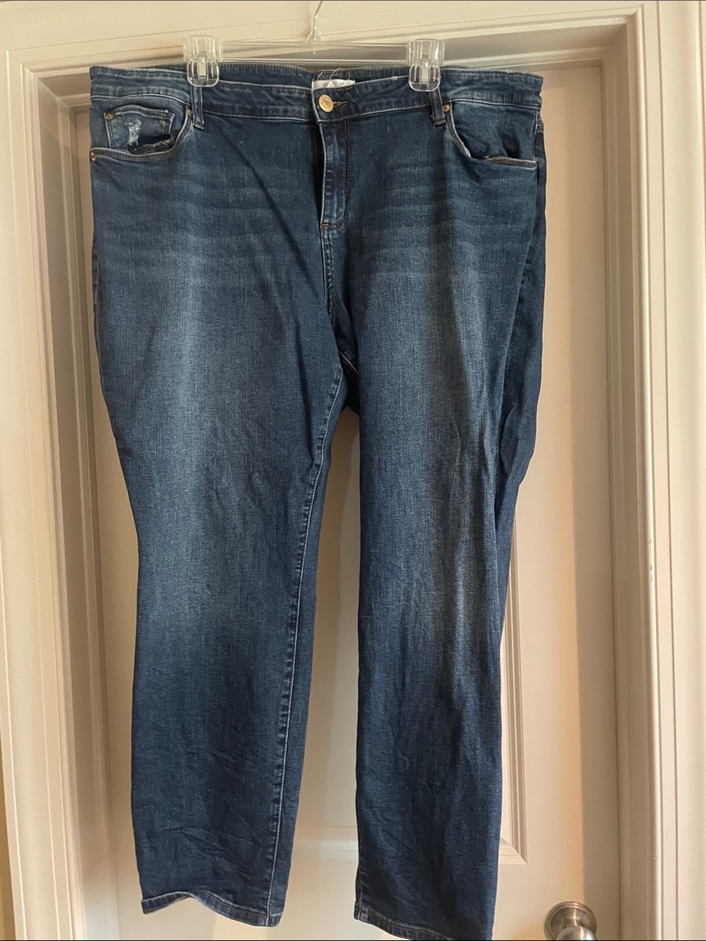 STS Blue Women’s Straight Leg Jeans in Dark Wash Blue